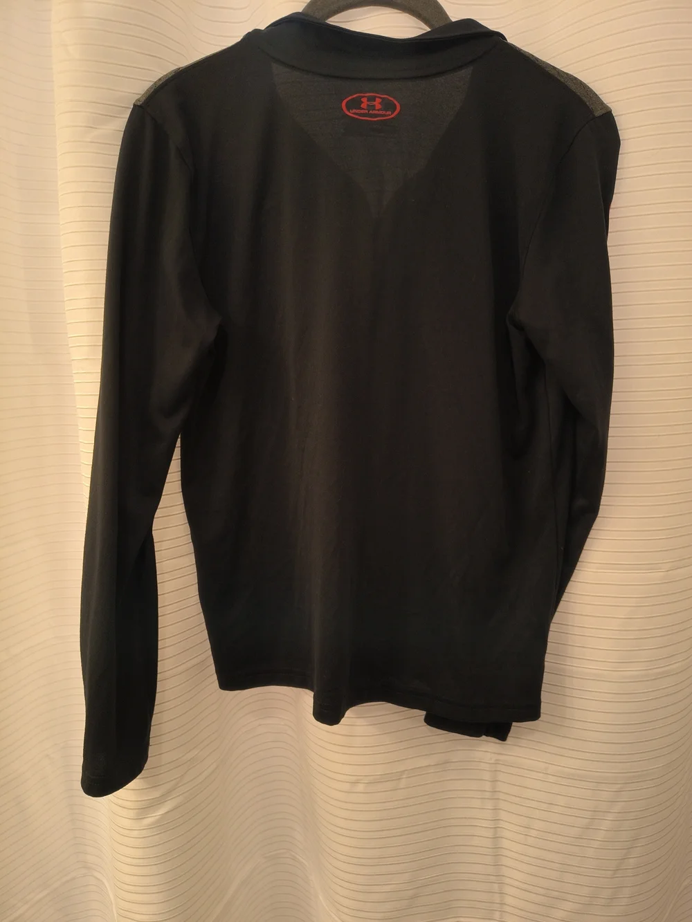 Under Armour Youth Black & Gray Quarter-Zip with Orange Accents
